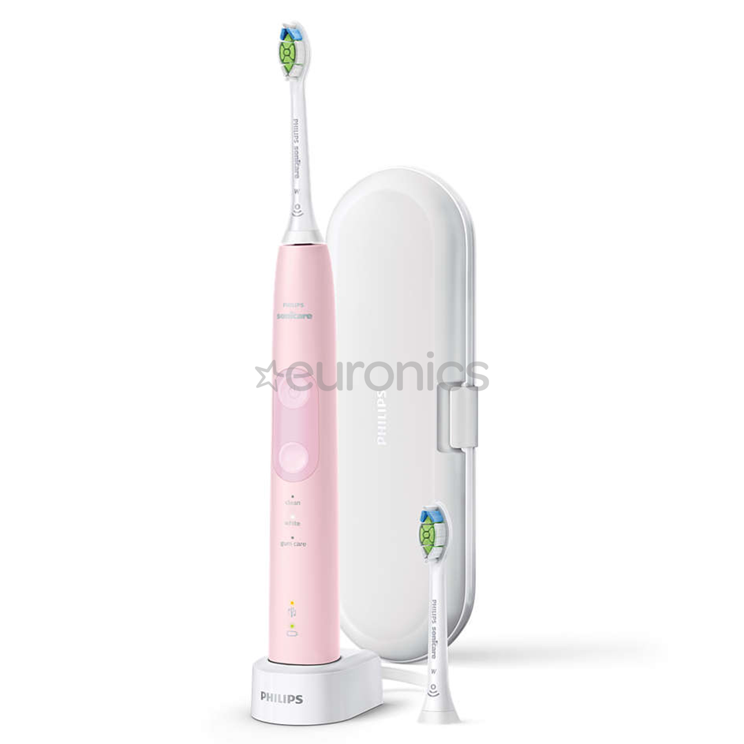 Philips Sonicare ProtectiveClean 5100, футляр, белый/розовый - Электрическая зубная щетка