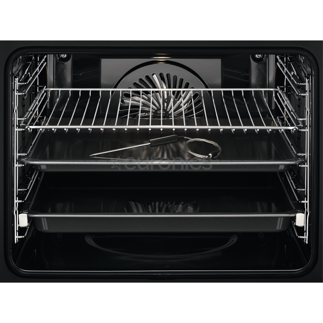 AEG AssistedCooking 8000, 71 L, pirolītiskā tīrīšana, melna - Iebūvējama elektriskā cepeškrāsns