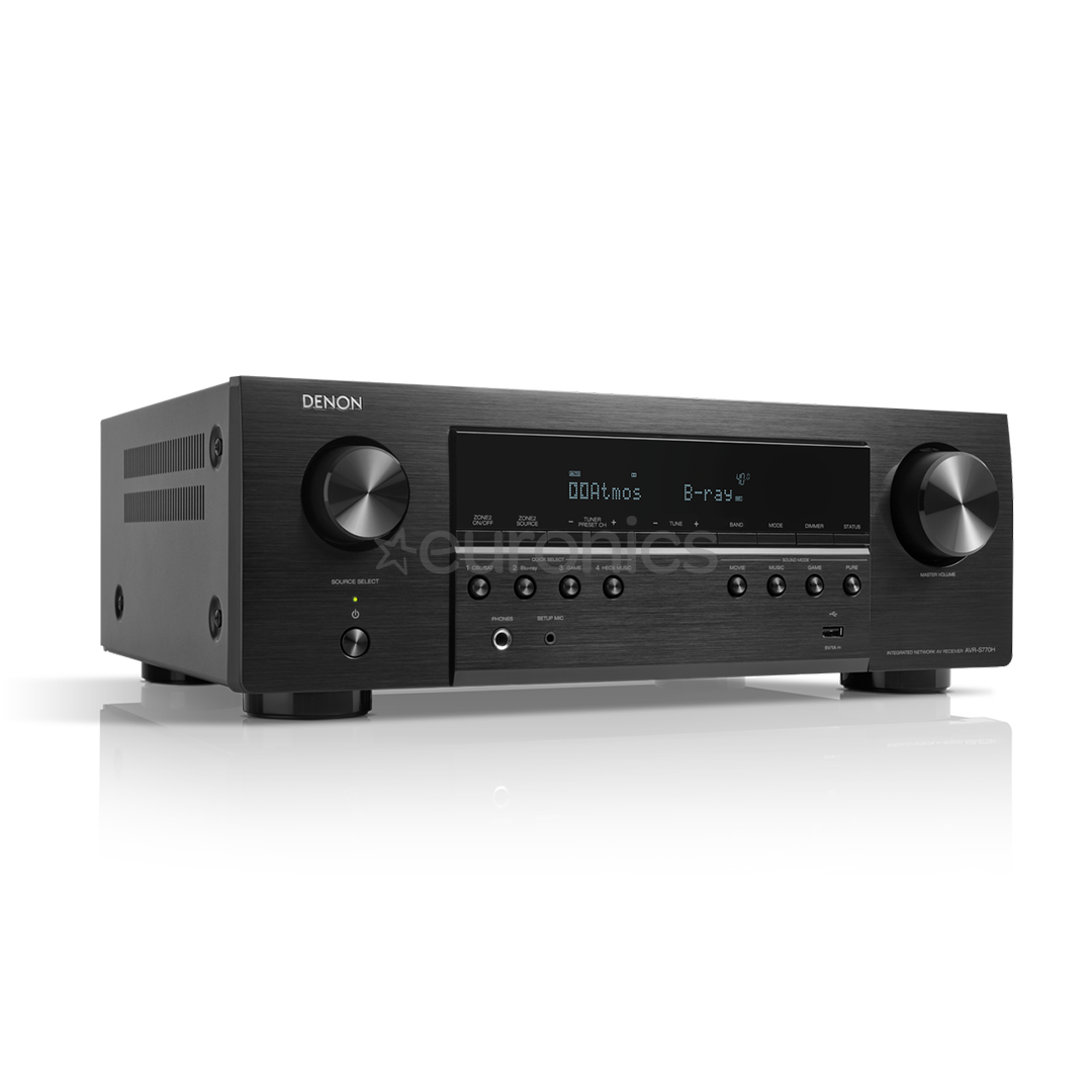 Denon AVR-S770H, 7.2, melna - Resīveris