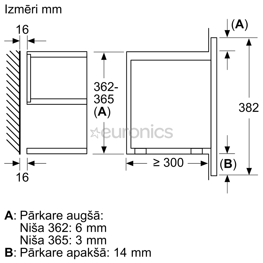 Bosch, Series 8, melna - Iebūvējama mikroviļņu krāsns