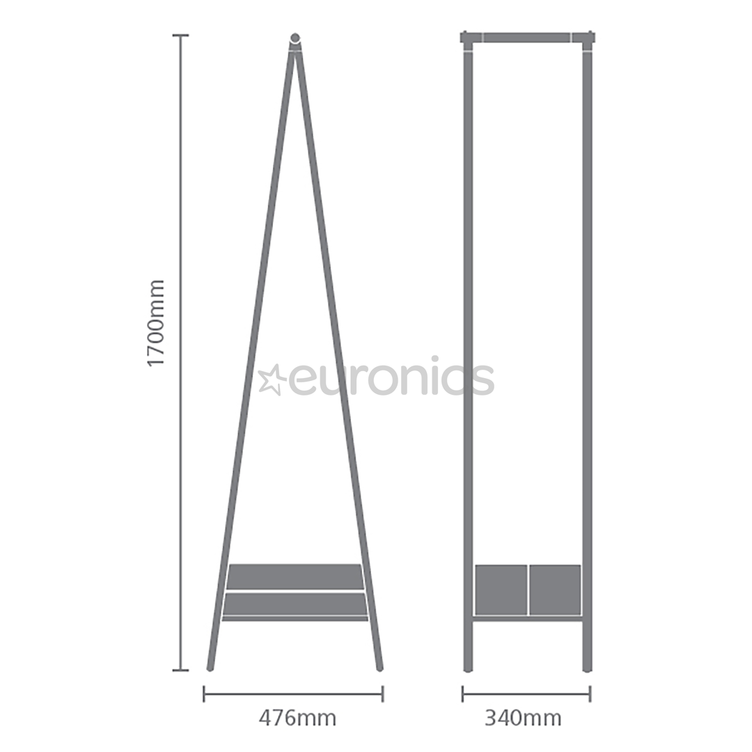 Brabantia Linn, Compact, balta - Drēbju pakaramais