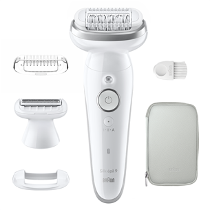 Braun Silk epil 9, Wet & Dry, balta - Epilators SES9041