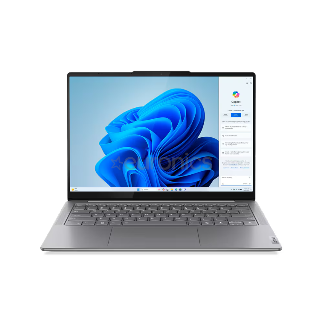 Lenovo Yoga Slim 7 14IMH9, 14'', WUXGA, OLED, Core Ultra 5, 16 GB, 512 GB, ENG, pelēka - Portatīvais dators