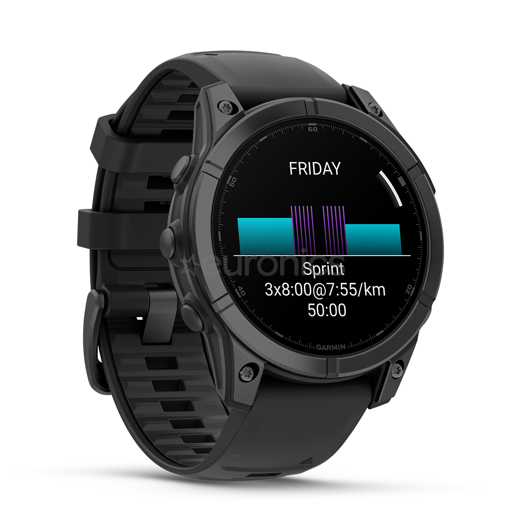 Garmin Fenix E, 47 мм, темно-серый - Спортивные часы