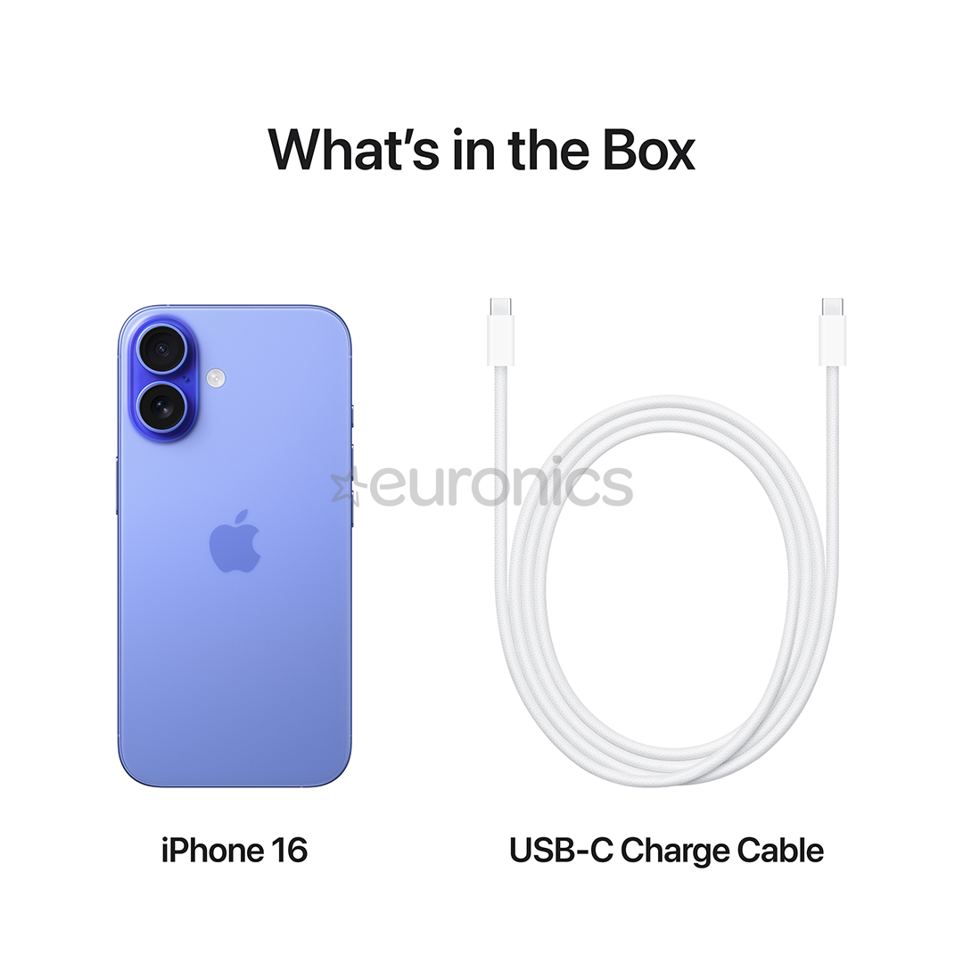 Apple iPhone 16, 256 GB, zila - Viedtālrunis
