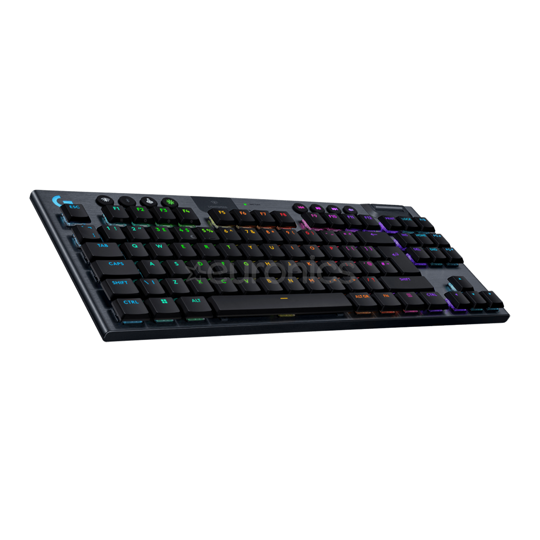 Logitech G915 X Lightspeed, TKL, tactile, SWE, melna - Bezvadu klaviatūra