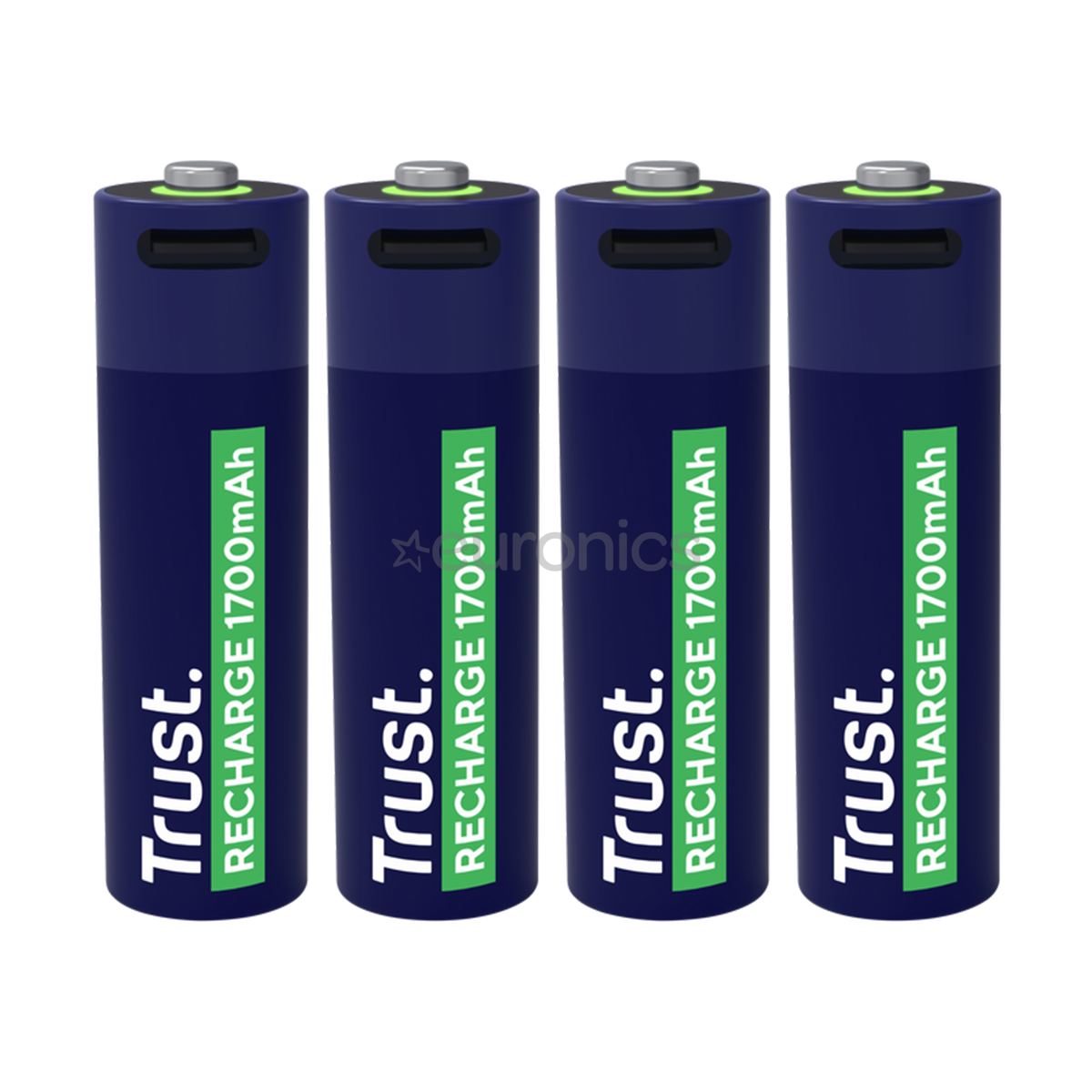 Trust USB-C rechargeable AA batteries, 4 gab. - Uzlādējamas baterijas