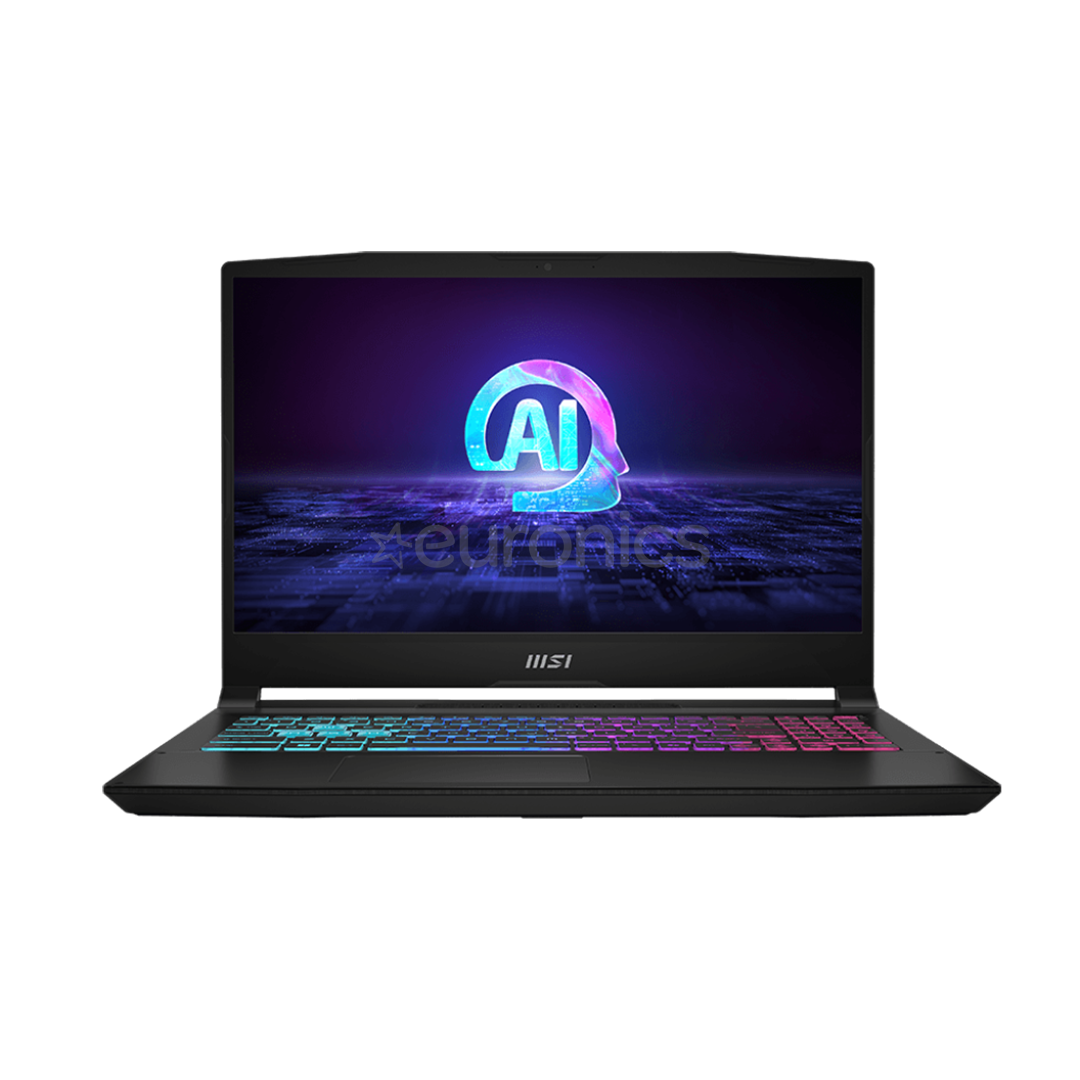 MSI Katana 15 AI B8VG, 15,6'', 144 Hz, Ryzen 7, 16 GB, 1 TB, RTX 4070, ENG, melna - Portatīvais dators