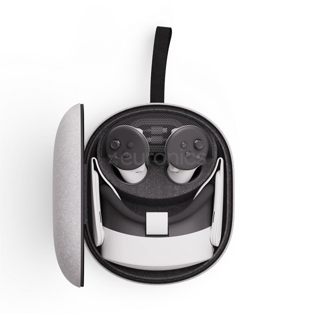 Meta Compact Carrying Case, Quest 3/3S, gaiši pelēka - VR briļļu futrālis