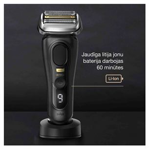 Braun Series 9 Pro, melna - Skuveklis