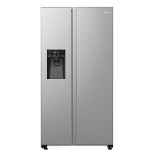 Hisense, NoFrost, 566 л, высота 179 см, серый - SBS-холодильник RS5P535NTCE