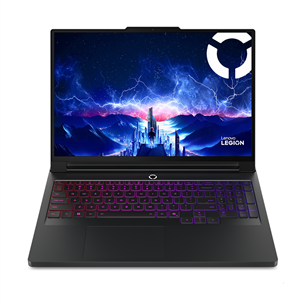 Lenovo Legion Pro 7 16IAX10H, 16'', WQXGA, OLED, 240 Hz, Ultra 9, 32 GB, 2 TB, RTX 5080, ENG, melna - Portatīvais dators 83F5001MNT