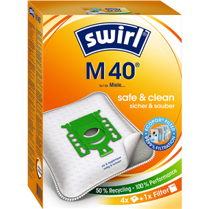 Swirl, 4 gab. - Putekļu sūcēja maisiņi M40MNEW